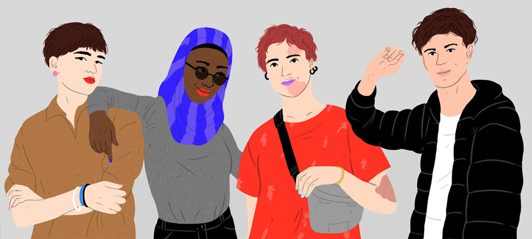 29 portraits of diverse young people 