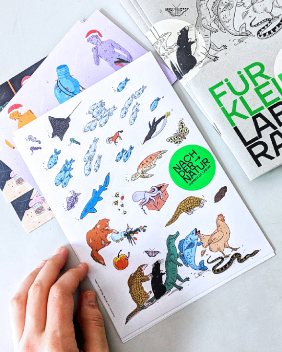sticker showing animals