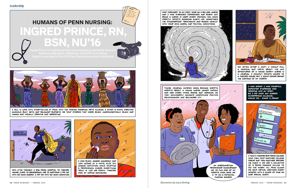 comic about a black young woman becoming a nurse 