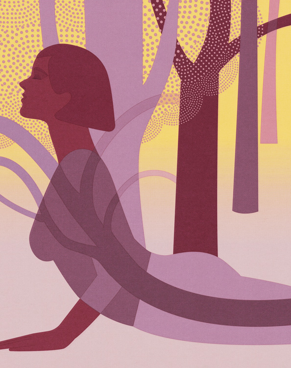 woman in exercises 