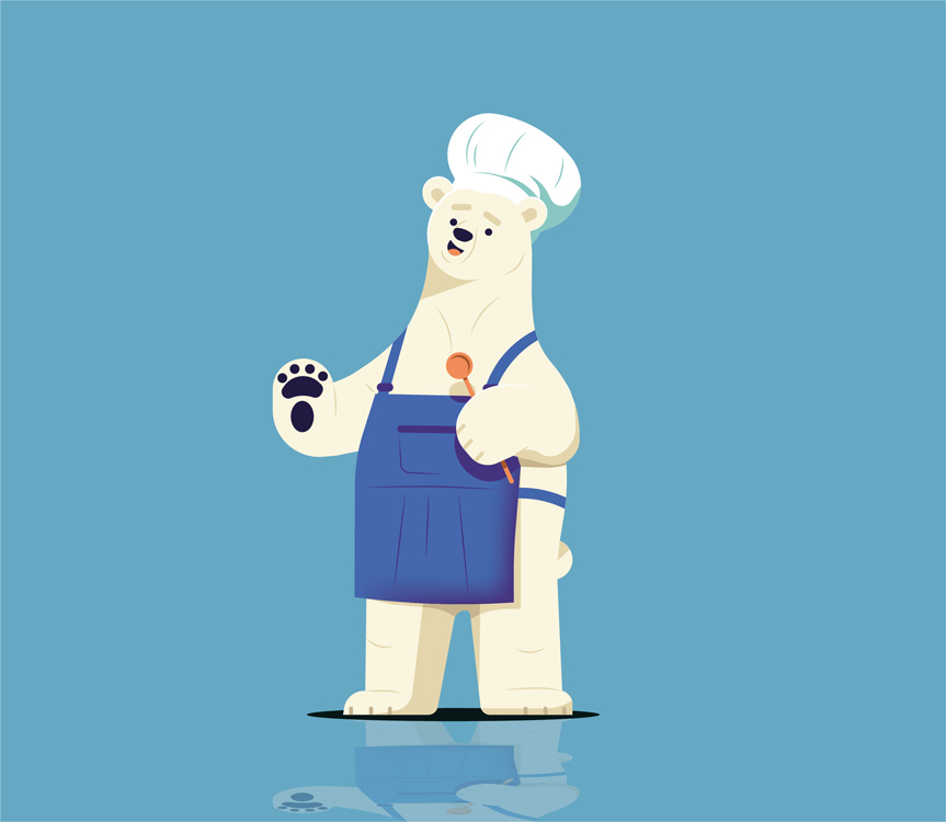 ice bear cooking 