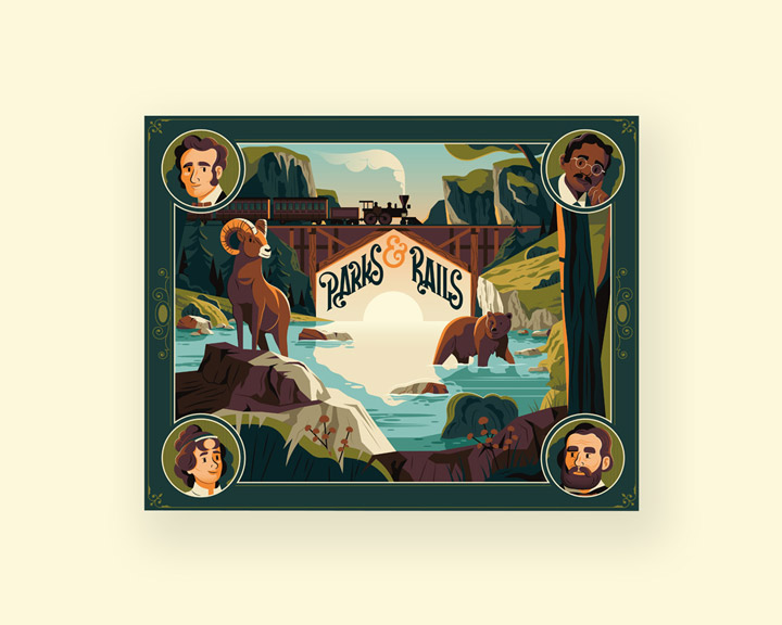  / Brettspiel Parks & Rails