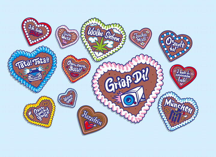 gingerbread hearts with funny sayings