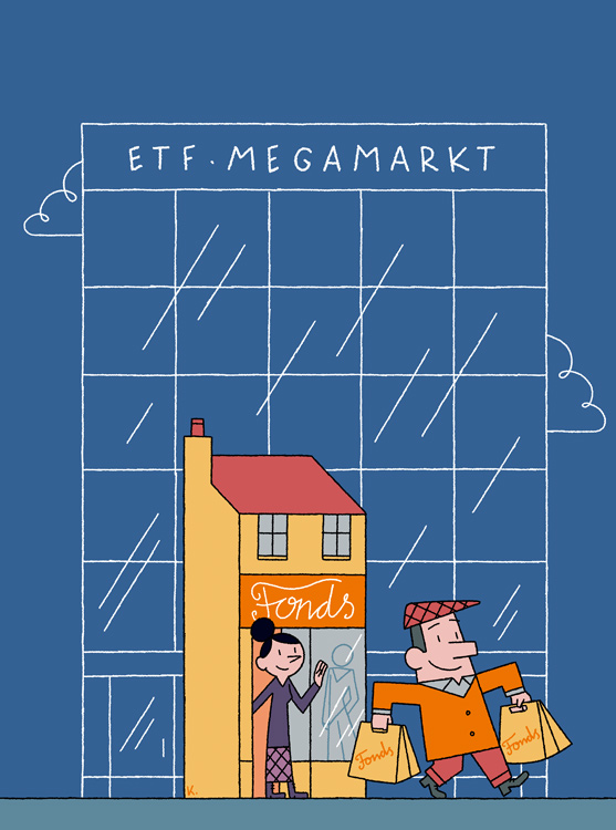 man with shopping bags in front of shopping centre