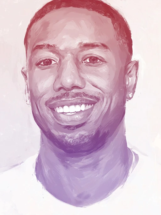 André Laame / portrait of Michael B. Jordan