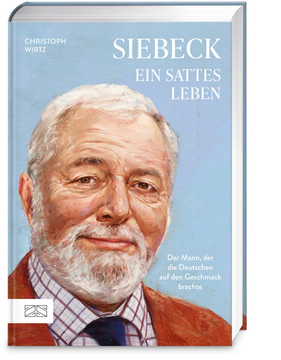 book cover with portrait of Wolfram Siebeck