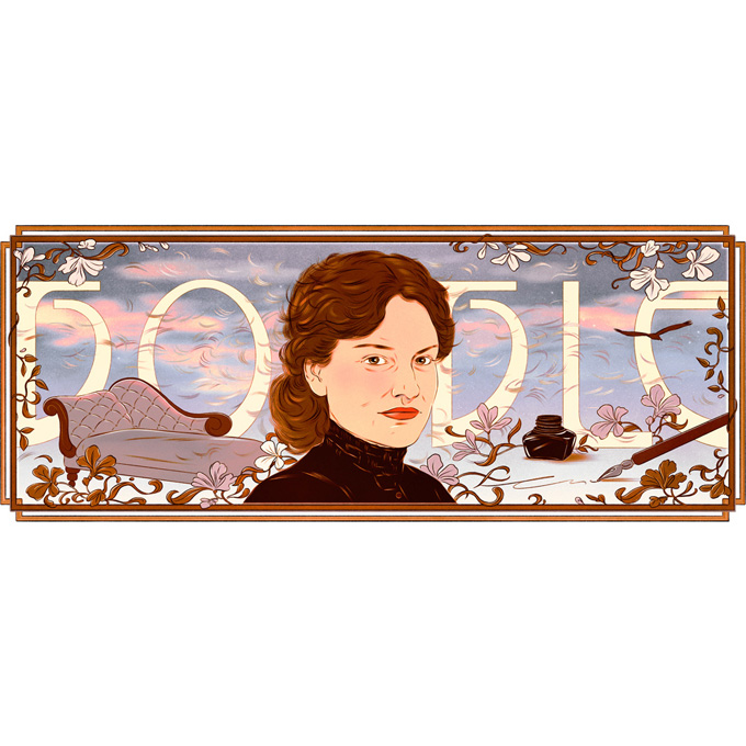 portrait drawing of Lou Andreas-Salomé