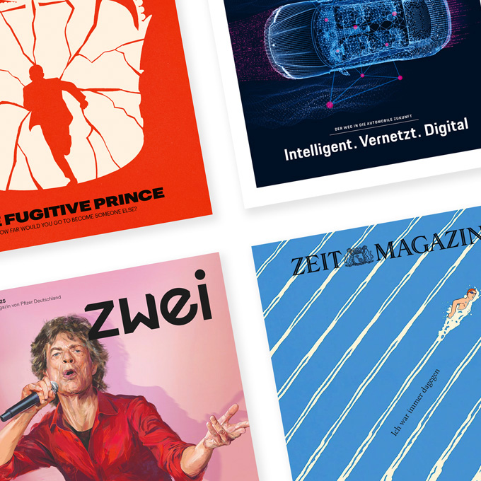 man running through giant crown 