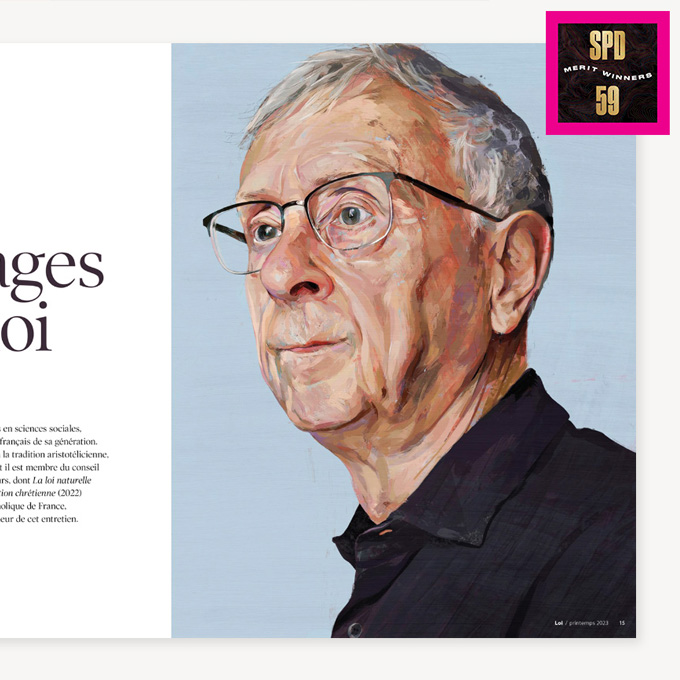 doublepage with portrait painting 
