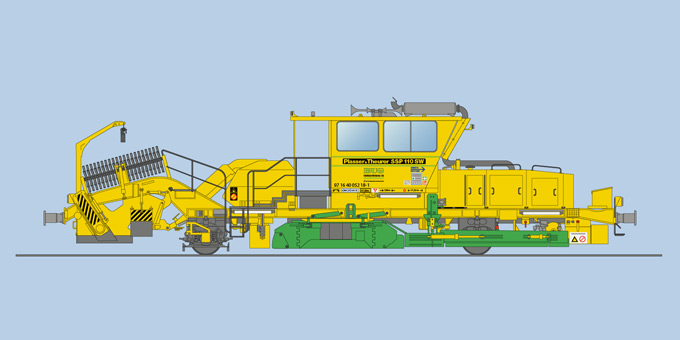 Ballast profiling machine